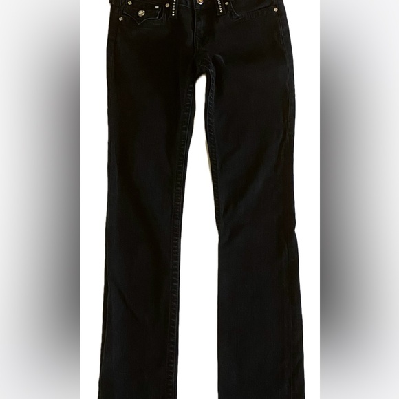 Rare True Religion Brand Jeans Women Billy Sparkle Disco Button size 28 โฆ - Picture 3 of 16